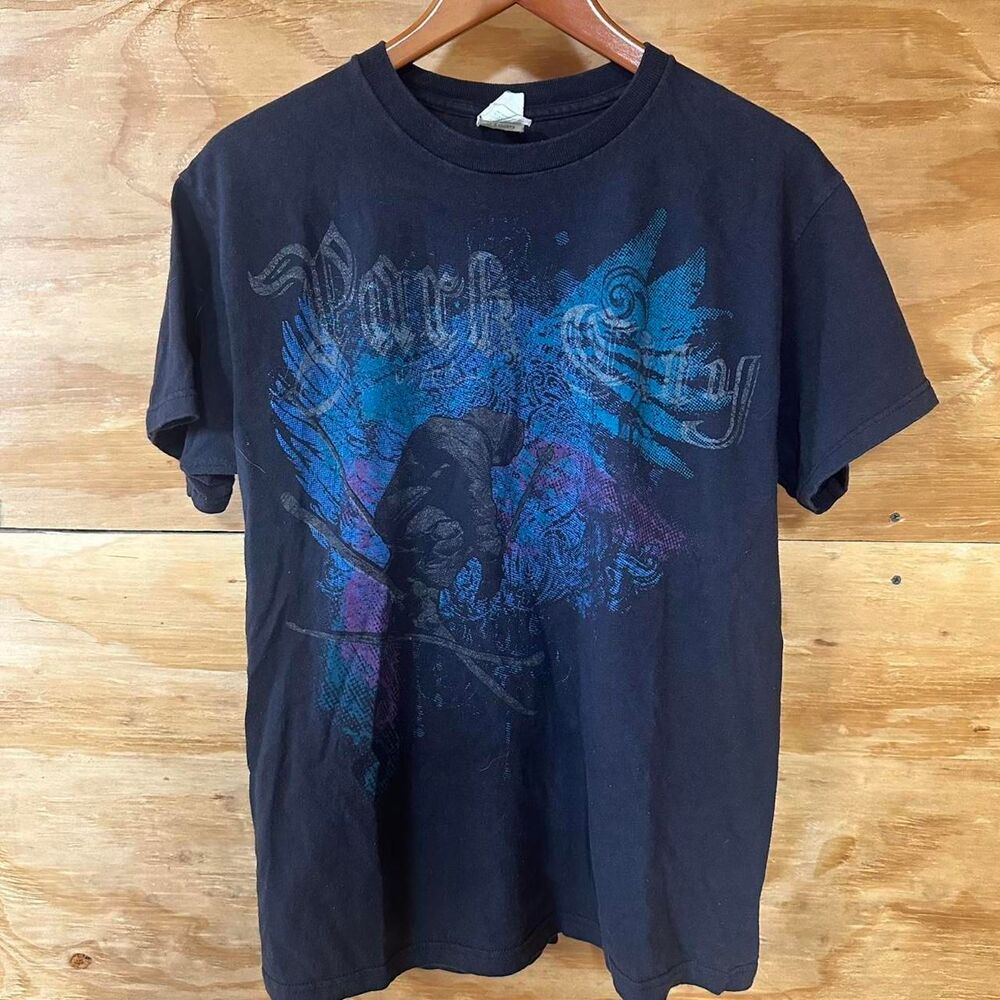 Y2K Grunge Affliction Style Snow Boarding Tee Size Medium